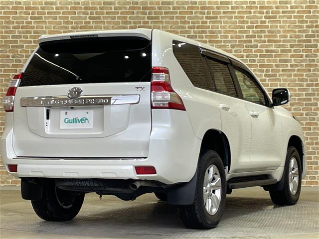 ランドクルーザープラド TX 4WD モデリスタフロントスポイラー ディーゼルターボ センターデフロック ダウンヒルアシスト 横滑り防止装置 MTモード付AT ストラーダナビ フルセグTV LEDヘッドランプ 純正アルミホイール(32枚目)