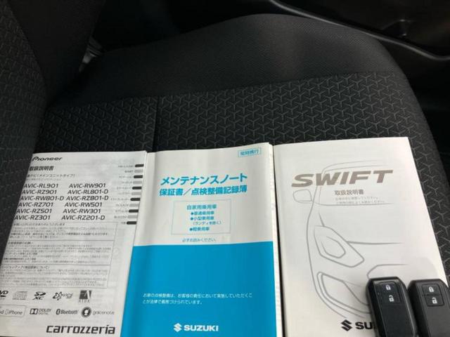 スイフト ハイブリッドML 新品タイヤ/社外 SDナビ/シートヒーター/パーキングアシスト バックガイド/ドライブレコーダー 純正/ヘッドランプ HID/ETC/EBD付ABS/横滑り防止装置/アイドリングストップ バックカメラ(38枚目)