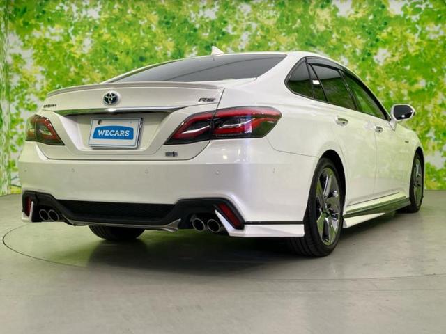 クラウンハイブリッド ＲＳアドバンス　保証書／純正　ＳＤナビ／トヨタセーフティセンス／シートヒーター　前席／全方位モニター／車線逸脱防止支援システム／シート　合皮／パーキングアシスト　自動操舵／ヘッドランプ　ＬＥＤ／ＵＳＢジャック　ＥＴＣ（3枚目）