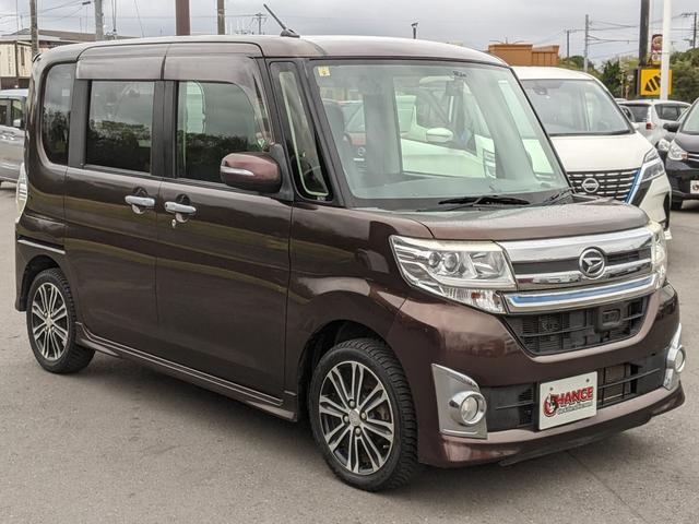 タント カスタムＲＳ　ＳＡ　純正ナビ　Ｂカメラ　フルセグＴＶ　Ｂｌｕｅｔｏｏｔｈ　ＣＤ　ＤＶＤ　両側パワースライドドア　衝突被害軽減ブレーキ　アイドリングストップ　ＥＴＣ　前後ドラレコ　ＬＥＤヘッドライト　純正１５インチＡＷ（4枚目）