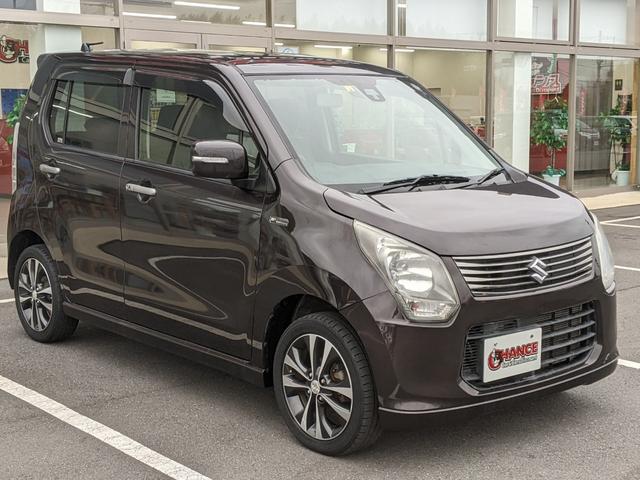 ワゴンR 20周年記念車 社外ナビ フルセグTV シートヒーター 衝突被害軽減ブレーキ 横滑り防止 ETC アイドリングストップ 電動格納ミラー オートライト HIDヘッドランプ 純正15インチAW(4枚目)