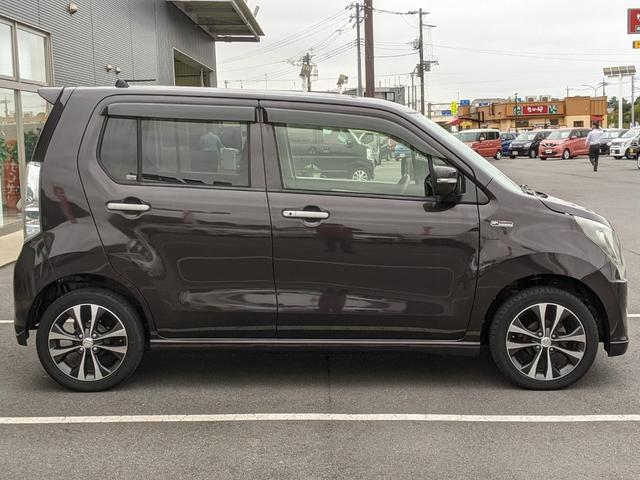 ワゴンR 20周年記念車 社外ナビ フルセグTV シートヒーター 衝突被害軽減ブレーキ 横滑り防止 ETC アイドリングストップ 電動格納ミラー オートライト HIDヘッドランプ 純正15インチAW(5枚目)