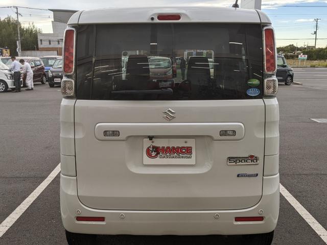 スペーシア ハイブリッドＸ　ナビ　バックカメラ　ＣＤ　ＤＶＤ　アイドリングストップ　衝突軽減ブレーキ　横滑り防止　レーンアシスト　両側パワスラ　コーナーセンサー　シートヒーター　電動格納ミラー　オートライト　プッシュスタート（7枚目）