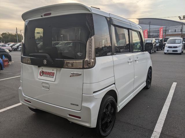 スペーシアカスタム XSリミテッド 社外ナビ CD Bluetooth ワンセグTV Bカメラ 前ドラレコ 両側パワースライドドア シートヒーター 衝突被害軽減ブレーキ オートライト HIDヘッドライト 社外15インチAW(7枚目)