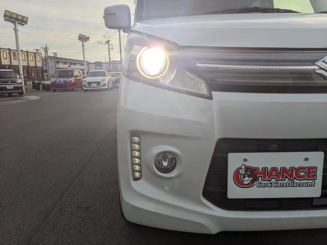 スペーシアカスタム XSリミテッド 社外ナビ CD Bluetooth ワンセグTV Bカメラ 前ドラレコ 両側パワースライドドア シートヒーター 衝突被害軽減ブレーキ オートライト HIDヘッドライト 社外15インチAW(59枚目)