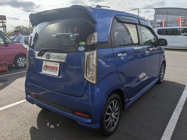 N-WGNカスタム G 純正ナビ CD DVD Bluetooth ワンセグTV Bカメラ 前後ドライブレコーダー ETC オートライト HIDヘッドライト フォグランプ 純正14インチAW(7枚目)