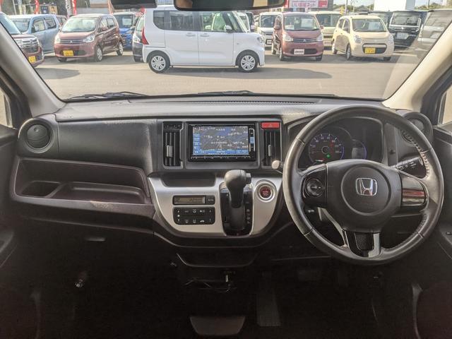 N-WGNカスタム G 純正ナビ CD DVD Bluetooth ワンセグTV Bカメラ 前後ドライブレコーダー ETC オートライト HIDヘッドライト フォグランプ 純正14インチAW(11枚目)