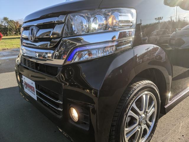 Ｎ－ＢＯＸカスタム Ｇ・Ｌパッケージ　純正ナビ　Ｂカメラ　ＣＤ　ＤＶＤ　フルセグＴＶ　両側パワースライドドア　前ドラレコ　横滑り防止　スマートキー　オートライト　ＨＩＤヘッドライト　純正１４インチＡＷ（57枚目）