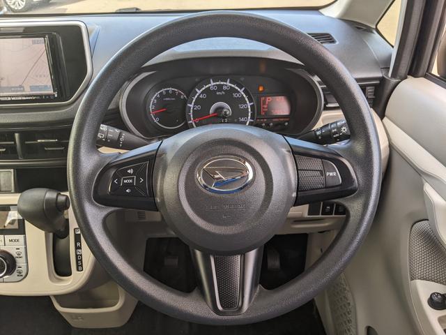 ムーヴ Ｘ　社外ナビ　フルセグＴＶ　Ｂｌｕｅｔｏｏｔｈ　ＣＤ　ＤＶＤ　アイドリングストップ　前後ドラレコ　電動格納ミラー　スマートキー　オートライト　フォグランプ　スマートキー（12枚目）