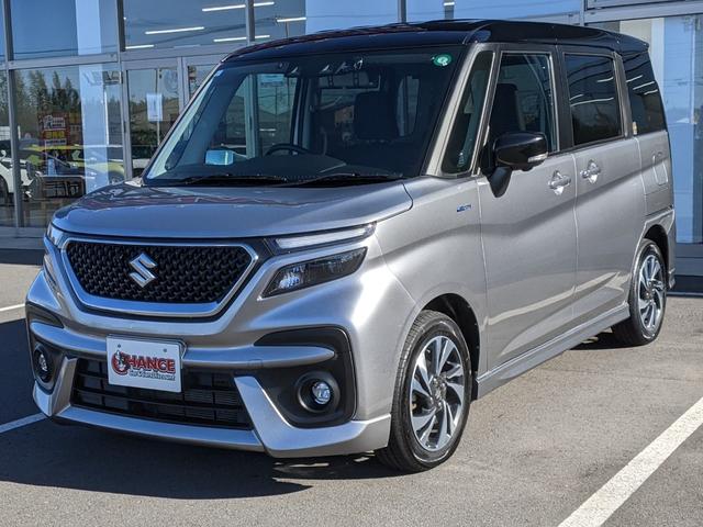 ソリオバンディット ハイブリッドＭＶ　純正ナビ　前後ドラレコ　Ｂｌｕｅｔｏｏｔｈ　フリップダウンモニター　シートヒーター　両側パワースライドドア　Ｂカメラ　全方位カメラ　レーンアシスト　コーナーセンサー　ＬＥＤヘッドライト　オートライト（3枚目）