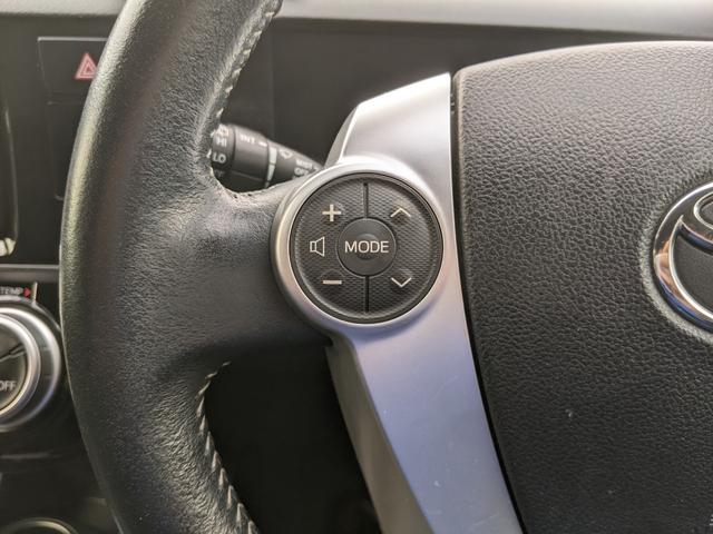 アクア Ｇブラックソフトレザーセレクション　純正ナビ　ＣＤ　ＤＶＤ　フルセグＴＶ　Ｂｌｕｅｔｏｏｔｈ　Ｂカメラ　ＥＴＣ　横滑り防止　クルーズコントロール　スマートキー　電動格納ミラー　ＨＩＤヘッドライト　モデリスタ１５インチＡＷ（13枚目）