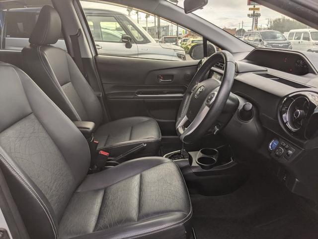 アクア Ｇブラックソフトレザーセレクション　純正ナビ　ＣＤ　ＤＶＤ　フルセグＴＶ　Ｂｌｕｅｔｏｏｔｈ　Ｂカメラ　ＥＴＣ　横滑り防止　クルーズコントロール　スマートキー　電動格納ミラー　ＨＩＤヘッドライト　モデリスタ１５インチＡＷ（37枚目）