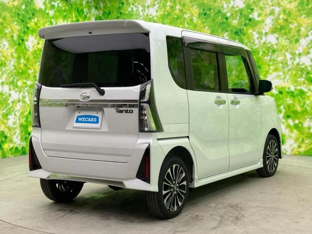 タント ４ＷＤカスタムＲＳ　ディスプレイオーディオ９インチ／スマートアシスト（トヨタ・ダイハツ）／両側電動スライドドア／シートヒーター　前席／パノラマモニター／車線逸脱防止支援システム／シート　ハーフレザー　衝突被害軽減システム（3枚目）