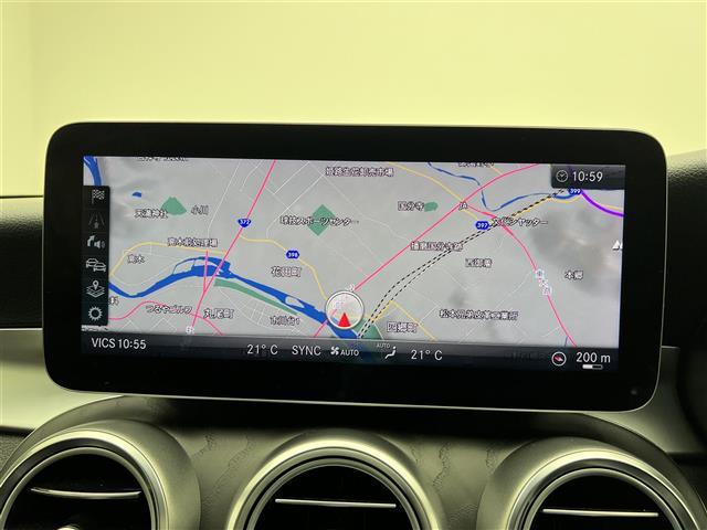 Ｃクラス Ｃ２２０ｄアバンギャルド　ＡＭＧライン　純正ＨＤＤナビＢカメラＥＴＣ追従クルーズコントロール純正アルミホイール純正フロアマットＬＥＤヘッドライトオートライトパワーシートシートヒーター　レザーシートスマートキースペアキープッシュスタート（4枚目）