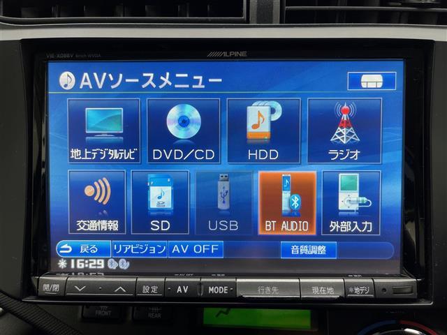 Ｇブラックソフトレザーセレクション　社外ＨＤＤナビ（ＢＴ／ＣＤ／ＤＶＤ／フルセグＴＶ）　バックカメラ　ＥＴＣ　スマートキー　ＴＲＤエアロ　ＬＥＤヘッドライト　シートヒーター　社外アルミホイール(4枚目)