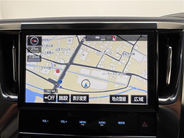 ヴェルファイア ２．５Ｚ　衝突軽減ブレーキ　純正ＳＤナビ　フルセグＴＶ　ＣＤ　ＤＶＤ　ＢＴ　ＭＳＶ　両側パワースライド　バックカメラ　ドラレコ　クリアランスソナー　電子パーキング　ドアバイザー　　スマーキー　プッシュスタート（4枚目）