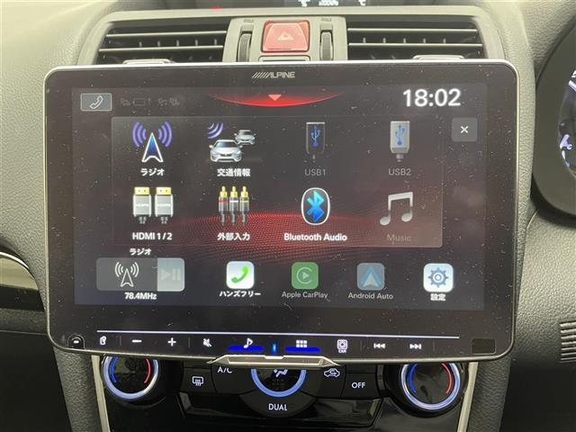 レヴォーグ １．６ＧＴアイサイト　Ｓスタイル　アルパインディスプレイオーディオ（Ｂｌｕｅｔｏｏｔｈ／ＵＳＢ／ａｐｐｌｅｃａｒｐｌａｙ／ａｎｄｒｏｉｄａｕｔｏ）　バックカメラ　前後ドライブレコーダー　追従型クルーズコントロール　ブラインドスポット（4枚目）