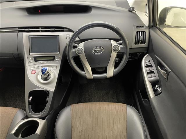 プリウス G 純正HDDナビ CD/DVD/SD/Bt/フルセグ NHZN-X62G バックカメラ ハーフレザーシート パワーシート クルーズコントロール 前後コーナーセンサー ビルトインETC スペアキー(14枚目)