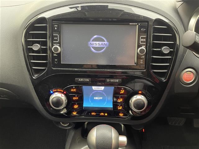 ジューク 15RX Vセレクション 純正SDナビ(CD/DVD/フルセグ/Bluetooth) バックカメラ 前方ドライブレコーダー 純正17インチアルミホイール HIDヘッドライト 衝突被害軽減ブレーキ オートライト(7枚目)