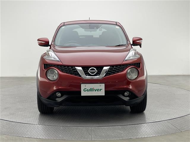 ジューク 15RX Vセレクション 純正SDナビ(CD/DVD/フルセグ/Bluetooth) バックカメラ 前方ドライブレコーダー 純正17インチアルミホイール HIDヘッドライト 衝突被害軽減ブレーキ オートライト(26枚目)