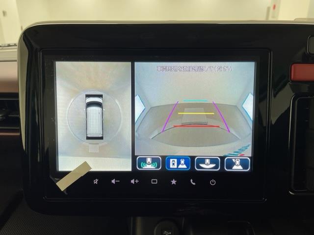 スペーシアカスタム ハイブリッドXS 届出済未使用車 純正メモリナビ 純正DA 両側パワースライドドア アラウンドビューモニター コーナーセンサー ハーフレザー シートヒーター ステアリングヒーター ヘッドライトレベライザー スペアキー1(6枚目)