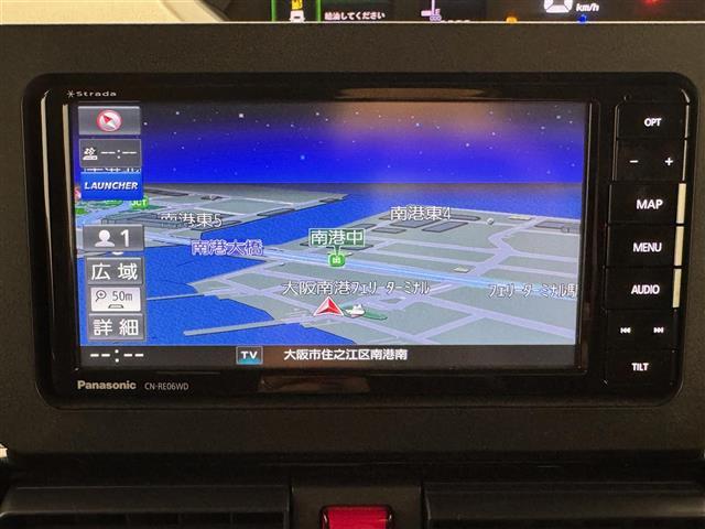 タント カスタムX 社外SDナビ(CD/DVD・BT・フルセグ) 両側パワースライドドア 純正AW14インチ 社外フロアマット 社外ドラレコ(前方) ハーフレザーシート ドアバイザー アイドリングストップ(3枚目)