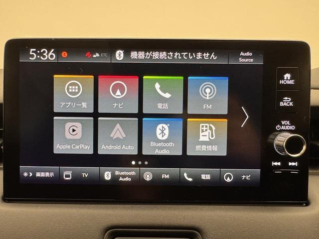 ヴェゼル e:HEV Z 登録済未使用車 純正ディスプレイオーディオ 純正メモリナビ ワイヤレス充電 コーナーセンサー ACC LKA PCS BSM バックカメラ パドルシフト ビルトインETC2.0 シートヒーター(5枚目)