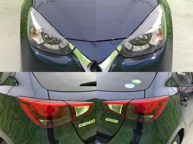 デミオ 13S 新品タイヤ/保証書/純正 SDナビ/ヘッドランプ LED/Bluetooth接続/ETC/EBD付ABS/横滑り防止装置/アイドリングストップ/バックモニター/フルセグTV/エアバッグ 運転席(53枚目)