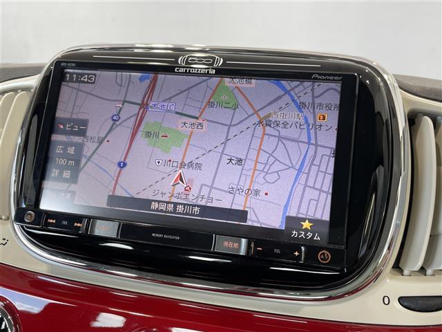 500 1.2 ポップ 社外メモリナビ Bluetooth/CD/DVD/USBポート/AUX/AM/FM シティモード 純正ドライブレコーダー(前後) 純正ヘッドライト 革巻きステアリング ETC 取説・保証書・スペアキー(2枚目)