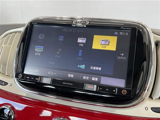 500 1.2 ポップ 社外メモリナビ Bluetooth/CD/DVD/USBポート/AUX/AM/FM シティモード 純正ドライブレコーダー(前後) 純正ヘッドライト 革巻きステアリング ETC 取説・保証書・スペアキー(4枚目)