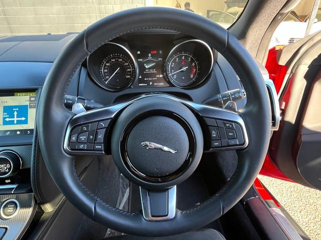 Fタイプ R-ダイナミック クーペ MERIDIANスピーカー 純正ナビ(Bluetooth/AppleCarPlay/USB/フルセグ) ハーフレザー パワーシート ACC 横滑り防止装置 純正20インチアルミホイール 電動リアゲート(12枚目)