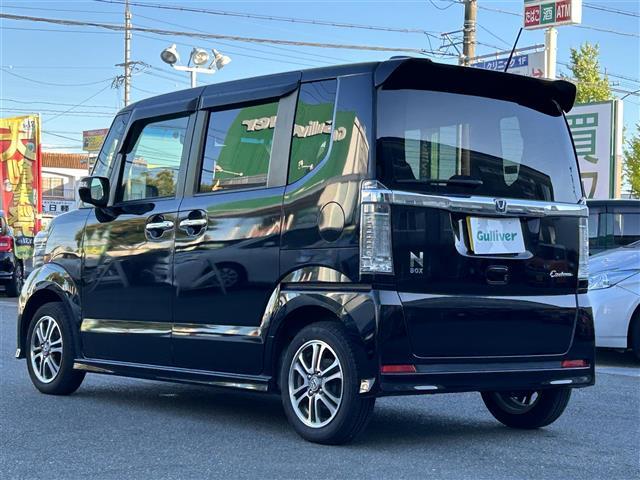 N-BOXカスタム G・Lパッケージ 社外ナビ/フルセグTV/両側パワスラ/Bカメラ/プッシュスタート/AUTOライト/(35枚目)