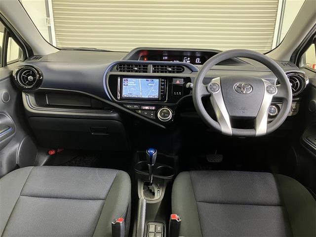 アクア S 禁煙 社外アルミ スマートキープッシュスタート ブルートゥース音楽 安全ボディ SDナビ オートライト イモビ SDナビ ワンセグTV ワンオーナー車 オートエアコン バックカメラ ETC 記録簿(10枚目)