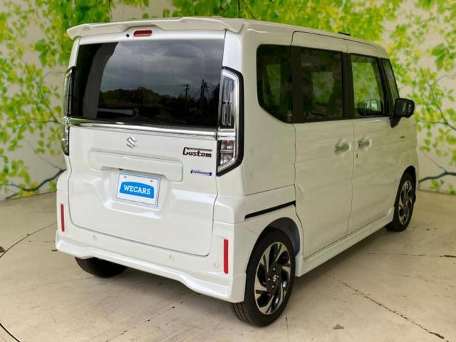 スペーシアカスタム ハイブリッドＸＳ　保証書／純正　９インチ　ＳＤナビ／セーフティサポート（スズキ）／両側電動スライドドア／シートヒーター　前席／車線逸脱防止支援システム／シート　ハーフレザー／ヘッドランプ　ＬＥＤ／ＵＳＢジャック（3枚目）