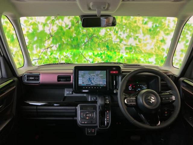 スペーシアカスタム ハイブリッドＸＳ　保証書／純正　９インチ　ＳＤナビ／セーフティサポート（スズキ）／両側電動スライドドア／シートヒーター　前席／車線逸脱防止支援システム／シート　ハーフレザー／ヘッドランプ　ＬＥＤ／ＵＳＢジャック（4枚目）