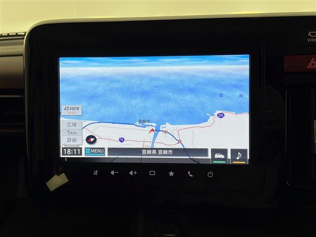スペーシアカスタム ハイブリッドXS 禁煙車 衝突被害軽減ブレーキ 純正9型ナビTV 全方位モニター 両側電動スライドドア アダプティブクルーズコントロール レーンディパーチャーアラート ハーフレザーシート プッシュエンジンスタート(3枚目)