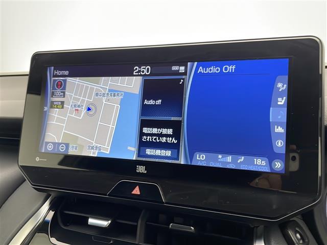 ハリアー Ｚ　レザーパッケージ　禁煙車　トヨタセーフティセンス　純正１２．３型ディスプレイオーディオナビＴＶ　純正ＪＢＬプレミアムサウンドシステム　黒本革シート　アダプティブクルーズコントロール　レーンディパーチャーアラート　ＥＴＣ（3枚目）