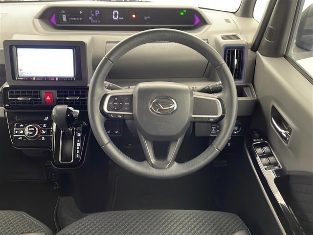 タント カスタムRS 禁煙車 衝突被害軽減ブレーキ 社外ナビTV バックカメラ 両側電動スライドドア クリアランスソナー オートエアコン 前席シートヒーター ハーフレザーシート ドライブレコーダー プッシュエンジンスタート(14枚目)