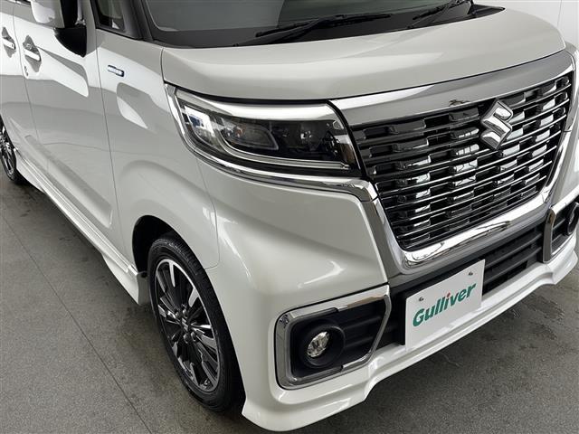 スペーシアカスタム ハイブリッドXSターボ 禁煙 スズキセーフティサポート レーダークルーズコントロール コーナーセンサー 両側パワースライドドア 合皮シート シートヒーター パドルシフト LEDヘッドライト アイドリングストップ スマートキー(31枚目)