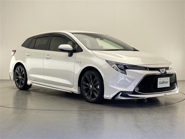 カローラツーリング ハイブリッド ダブルバイビー 禁煙 モデリスタフルエアロ トヨタセーフティーセンス ブラインドスポットモニター 純正9インチナビ フルセグTV バックカメラ ハーフレザーシート シートヒーター ハンドルヒーター ビルトインETC(27枚目)