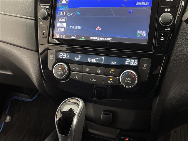 エクストレイル 20Xi ハイブリッド 禁煙車 エマージェンシーブレーキ 純正9型ナビTV プロパイロット アラウンドビューモニター クリアランスソナー 電子パーキング オートエアコン 全席シートヒーター 撥水レザーシート スマートキー(6枚目)