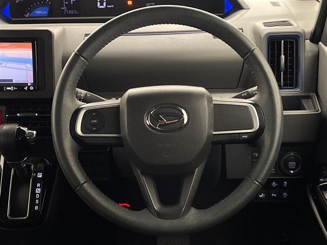 タント カスタムRS 社外ナビ CD FM/AM 両側パワースライドドア コーナセンサー アイドリングストップ ハーフレザーシート オートライト ドライブレコーダー スマートキー プッシュスタート ETC純正フロアーマット(11枚目)