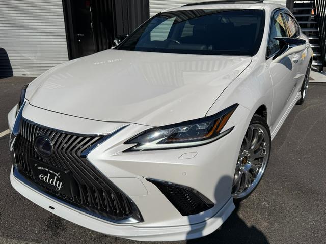 ＥＳ ＥＳ３００ｈ　バージョンＬ　エイムゲインエアロ　社外２０インチＡＷ　サンルーフ　黒革シート　３眼ＬＥＤライト　カラーＨＵＤ　ＢＳＭ　レクサスセーフティ　純正ナビ　パノラマミックビューモニター　後席リクライニング　後席サンシェード（2枚目）