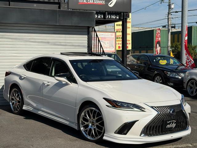 ＥＳ ＥＳ３００ｈ　バージョンＬ　エイムゲインエアロ　社外２０インチＡＷ　サンルーフ　黒革シート　３眼ＬＥＤライト　カラーＨＵＤ　ＢＳＭ　レクサスセーフティ　純正ナビ　パノラマミックビューモニター　後席リクライニング　後席サンシェード（8枚目）