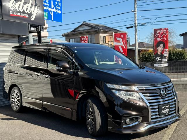 エルグランド ２５０ハイウェイスターＳ　メーカーＯＰナビ　アラウンドビューモニター　リアエンターテイメント　両側パワードア　パワーバックドア　ＬＥＤヘッドライト　ビルトインＥＴＣ　Ｂｌｕｅｔｏｏｔｈ　フロントスポイラー　ハーフレザーシート（80枚目）