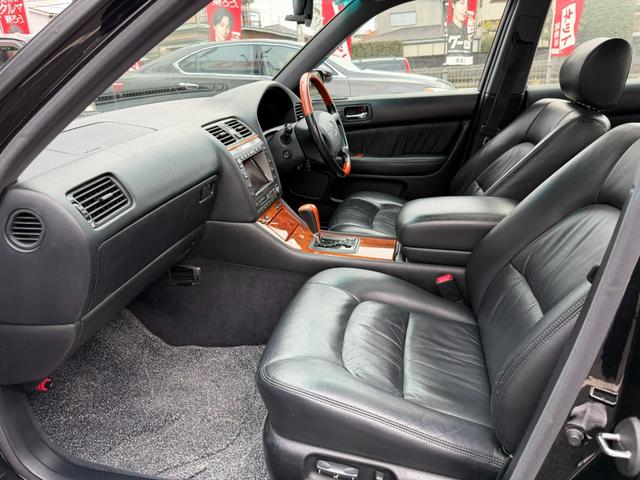 セルシオ B仕様 eRバージョン 純正202ブラック サンルーフ 黒革シート 純正OPメッキAW 寒冷地仕様 バックフォグ タイミングベルト交換済 エンジンスターター 純正マルチ ETC クルーズコントロール コンビハンドル HID(48枚目)