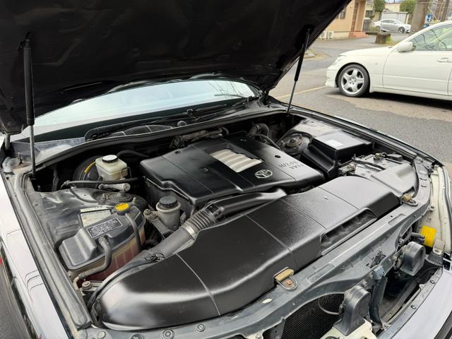 セルシオ B仕様 eRバージョン 純正202ブラック サンルーフ 黒革シート 純正OPメッキAW 寒冷地仕様 バックフォグ タイミングベルト交換済 エンジンスターター 純正マルチ ETC クルーズコントロール コンビハンドル HID(57枚目)