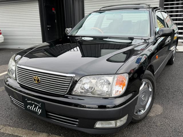 セルシオ B仕様 eRバージョン 純正202ブラック サンルーフ 黒革シート 純正OPメッキAW 寒冷地仕様 バックフォグ タイミングベルト交換済 エンジンスターター 純正マルチ ETC クルーズコントロール コンビハンドル HID(80枚目)