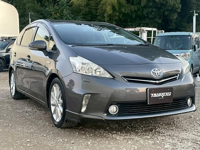 プリウスアルファ Sツーリングセレクション ユーザー買取車 純正ナビ TV バックカメラ 純正AW LEDヘッドライト ETC スマートキープッシュスタート スペアキー(4枚目)