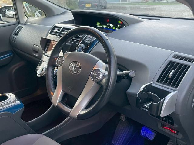 プリウスアルファ Sツーリングセレクション ユーザー買取車 純正ナビ TV バックカメラ 純正AW LEDヘッドライト ETC スマートキープッシュスタート スペアキー(18枚目)
